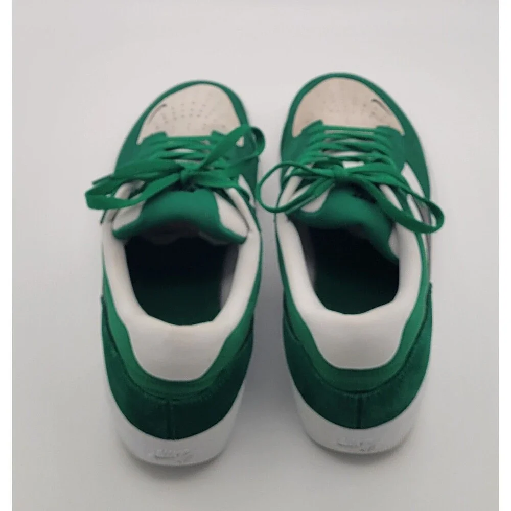 Nike Force 58 SB Low Top Lace-Up Suede Sneakers White/Green/Black Mens Size 10